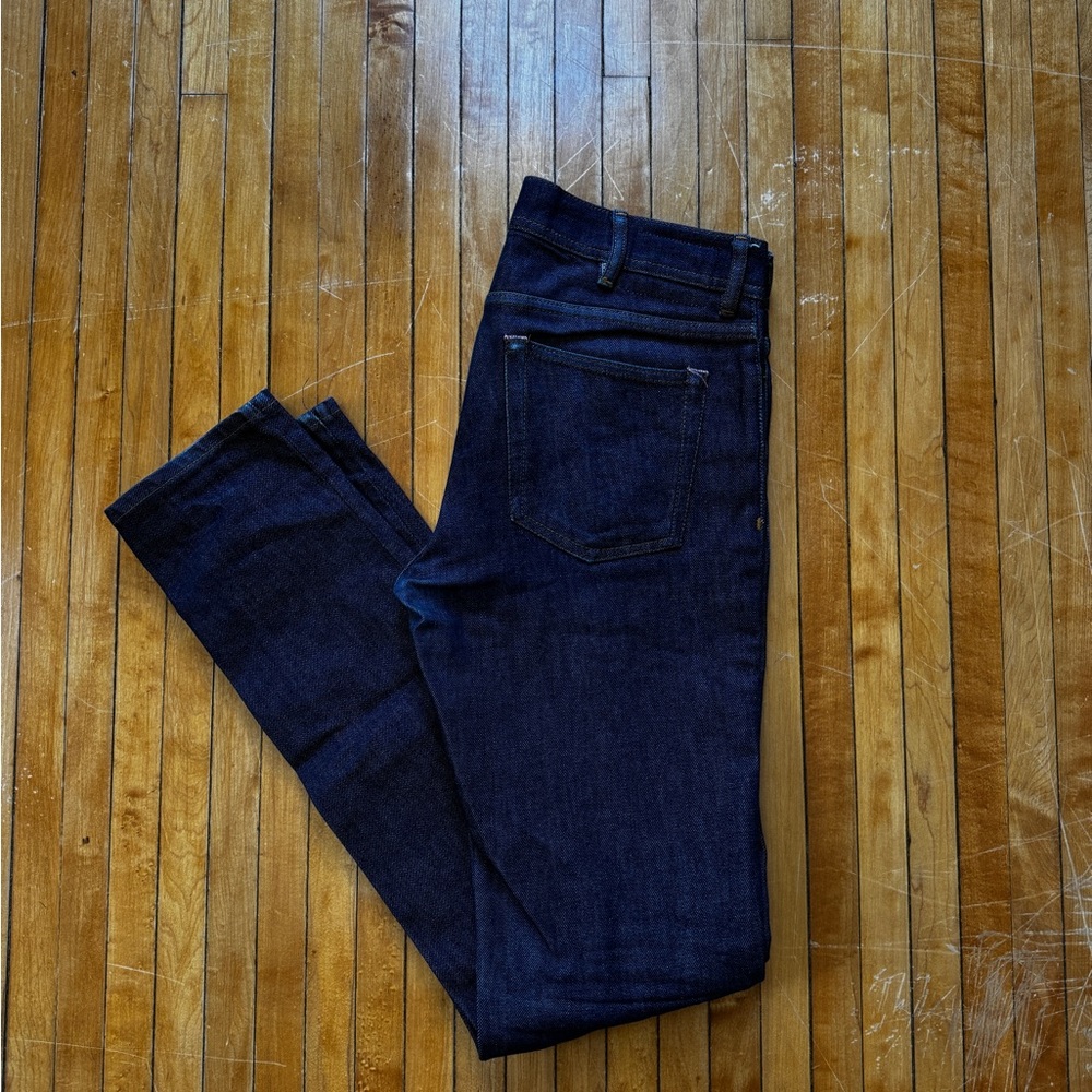 Acne Jeans Mens Bla Konst North Indigo Raw Denim Dark Wash Stretch Sz. 30x34